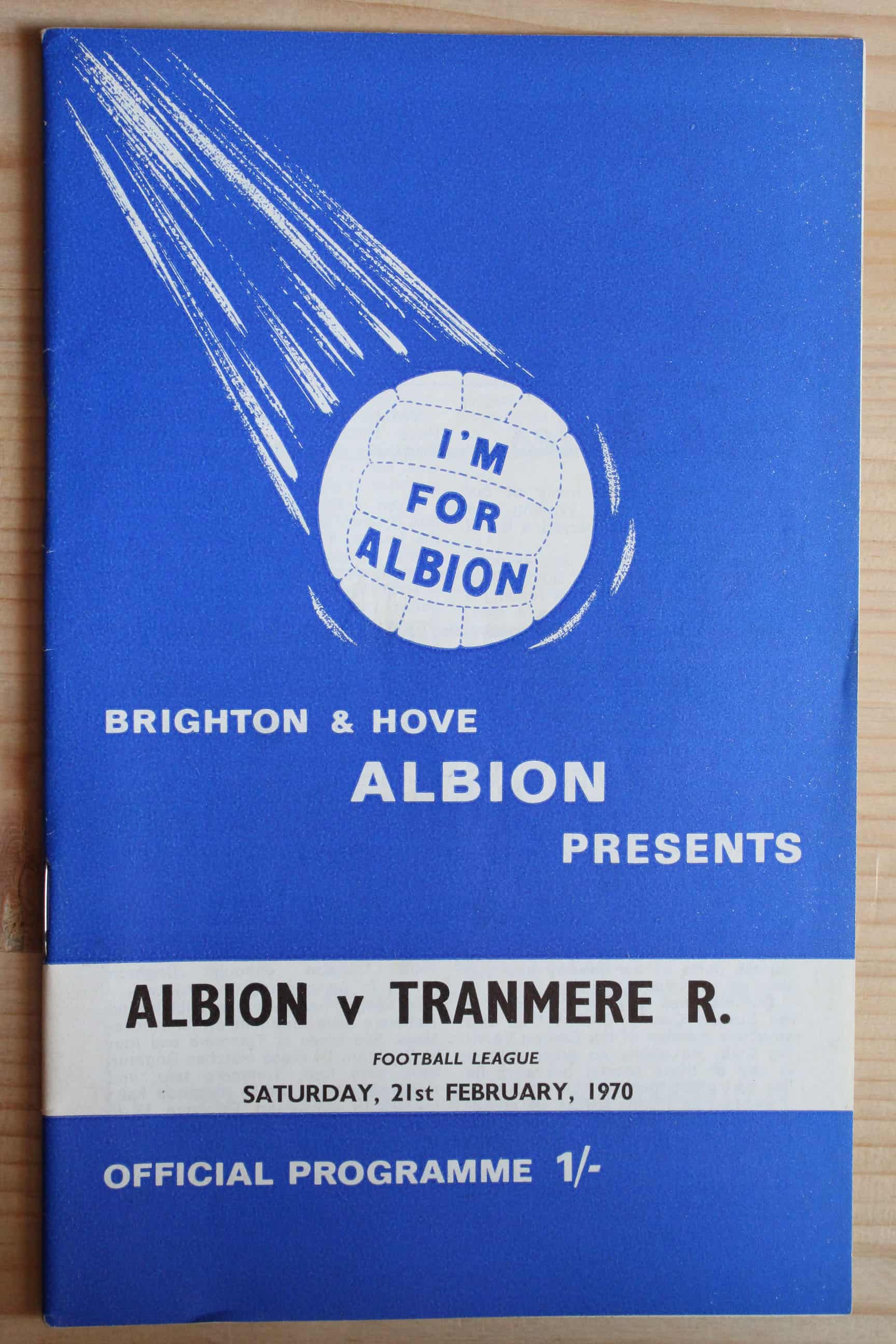 Brighton & Hove Albion FC v Tranmere Rovers FC